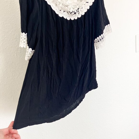 Inc International Concepts Women Black White Off-Shoulder Blouse Top Size XXL - Picture 4 of 7